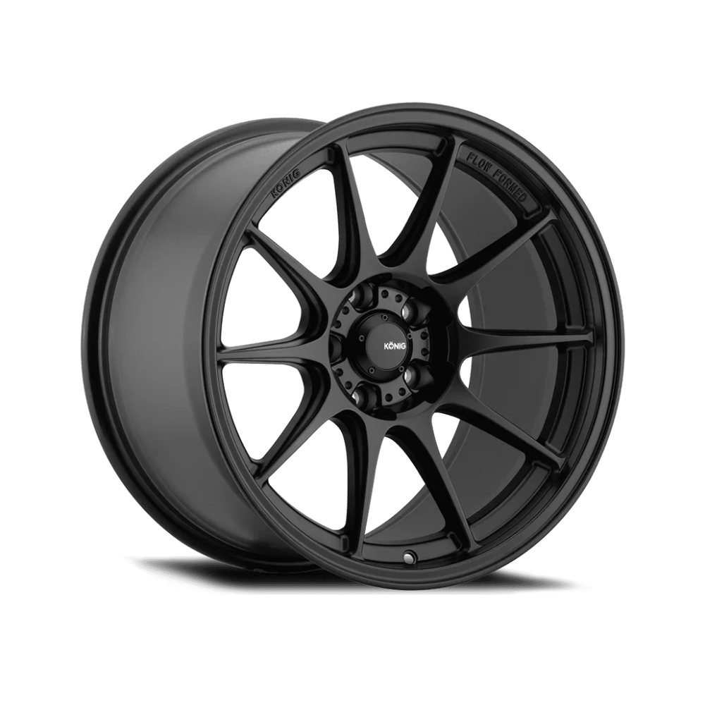 KONIG DEKAGRAM SEMI-MATTE BLACK Passenger|15X7.5 4/100, Offset +35, Centre bore 73.1, Load Rating 500 kg