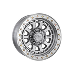 KING OFFROAD COMP-D Silver/Machined Face|17X9 6/139.7, Offset -12, Centre bore 110.2, Load Rating 1659 kg