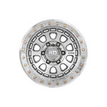 KING OFFROAD COMP-D Silver/Machined Face|17X9 6/139.7, Offset -12, Centre bore 110.2, Load Rating 1659 kg