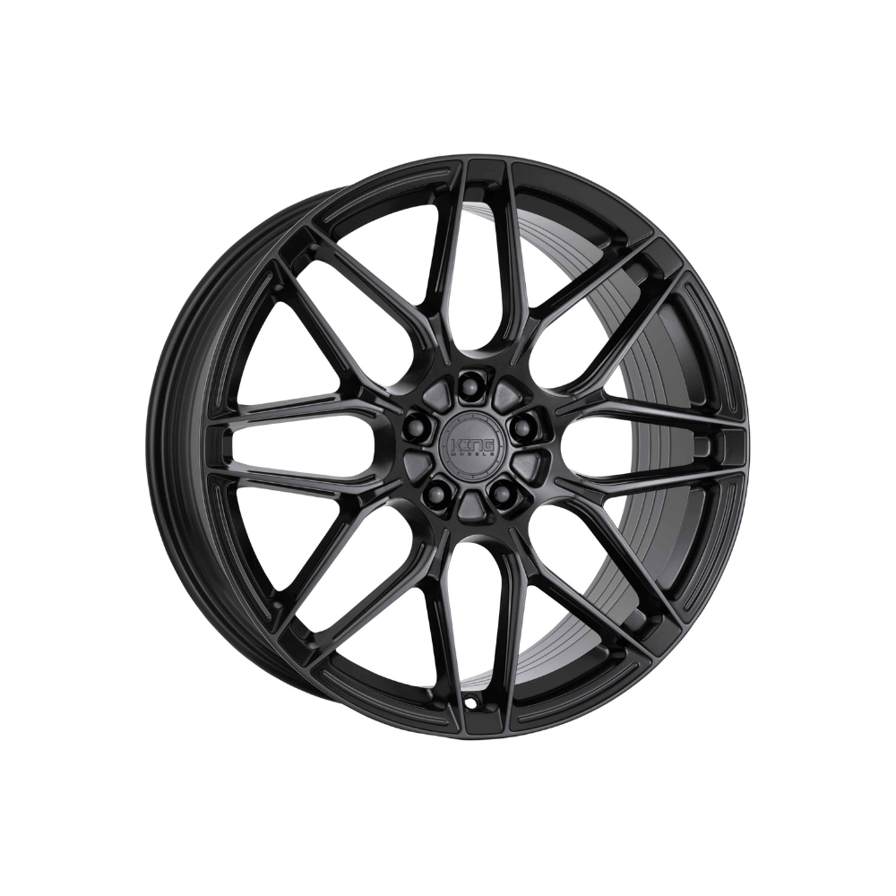 KING WHEELS MONZA Satin Black|19X8.5 5/112, Offset +35, Centre bore 73.1, Load Rating 860 kg