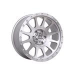 MONSTER AMMO SILVER MACHINED|17X8.5 6/139.7, Offset +20, Centre bore 106.1, Load Rating 1500 kg