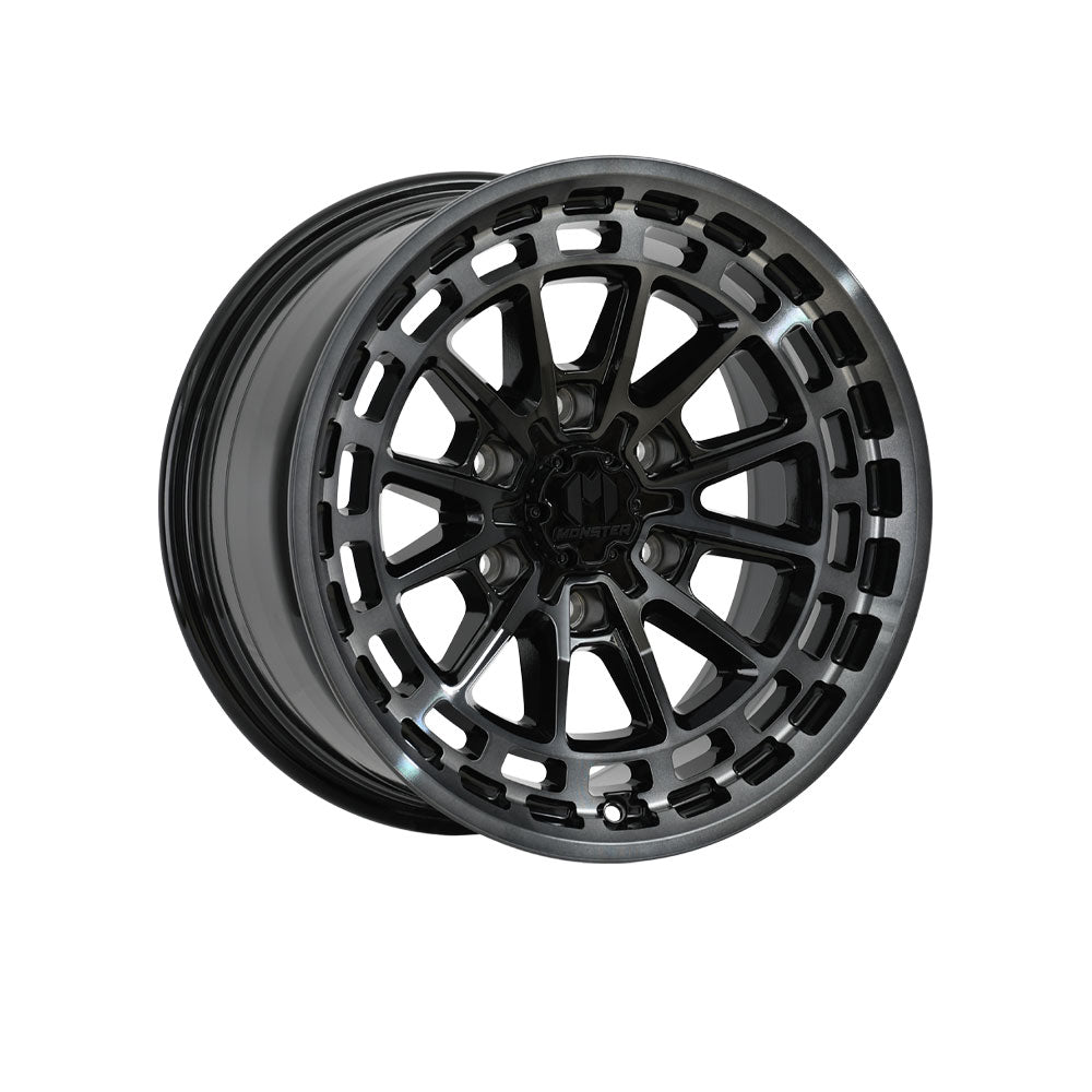 MONSTER BALLISTIC Black Tint Gloss Black|17X9 6/139.7, Offset +12, Centre bore 106.1, Load Rating 1500 kg