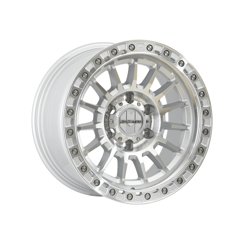MONSTER GENERAL IBL SILVER MACHINED|17X8.5 6/139.7, Offset +20, Centre bore 106.1, Load Rating 1500 kg