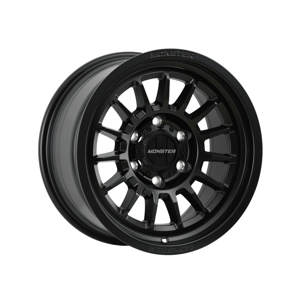 MONSTER GENERAL SATIN BLACK|17X8.5 6/139.7, Offset +30, Centre bore 106.1, Load Rating 1500 kg