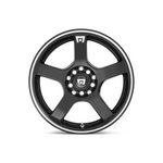 MOTEGI MR116 Gloss Black Machined Flange Passenger|16X7 10/108-114.3, Offset +40, Centre bore 72.6, Load Rating 717 kg