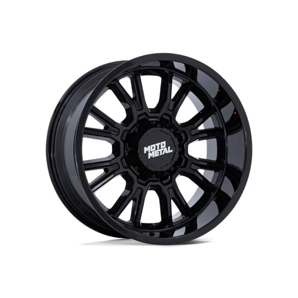 MOTO METAL LEGACY Gloss Black|18X9 12/135-139.7, Offset +20, Centre bore 106, Load Rating 1133 kg