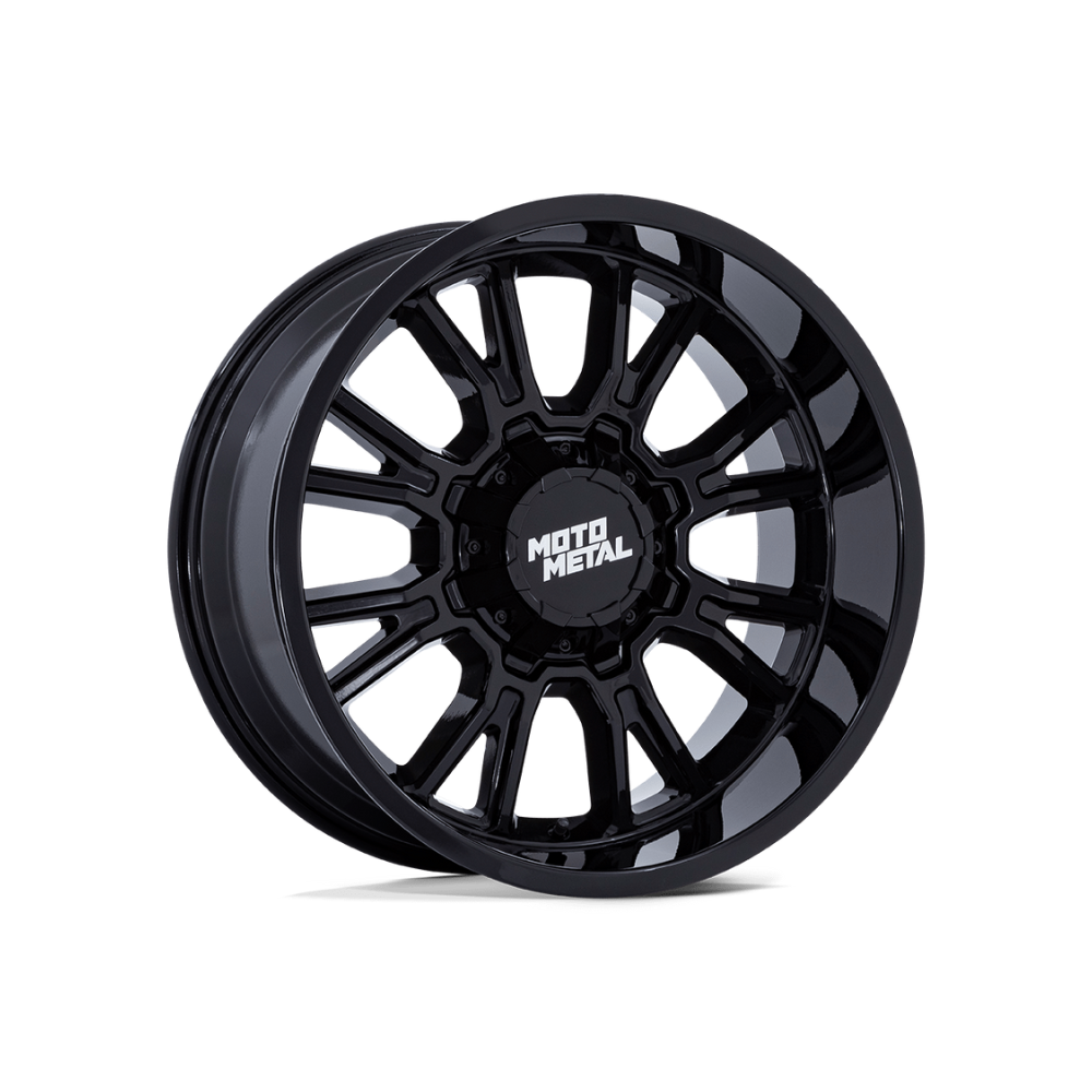 MOTO METAL MO810 LEGACY GLOSS BLACK 4x4|20X9 8/165.1, Offset +20, Centre bore 125, Load Rating 1678 kg