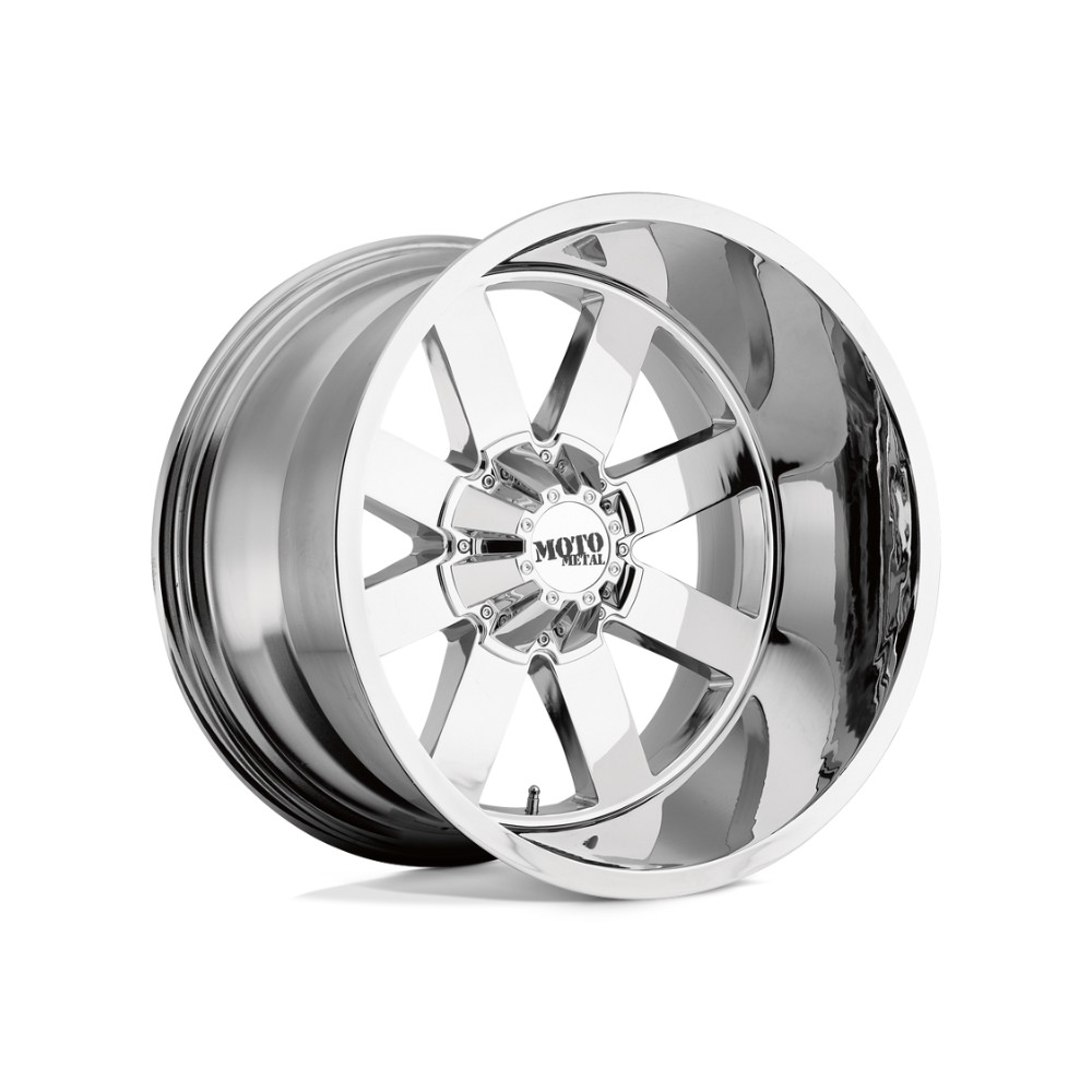 MOTO METAL MO962 Chrome 4x4|20X9 8/165.1, Offset +0, Centre bore 125.5, Load Rating 1651 kg