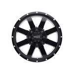 MOTO METAL MO962 GLOSS BLACK WITH MILLED ACCENTS 4x4|20X12 6/139.7, Offset -44, Centre bore 106.2, Load Rating 1270 kg
