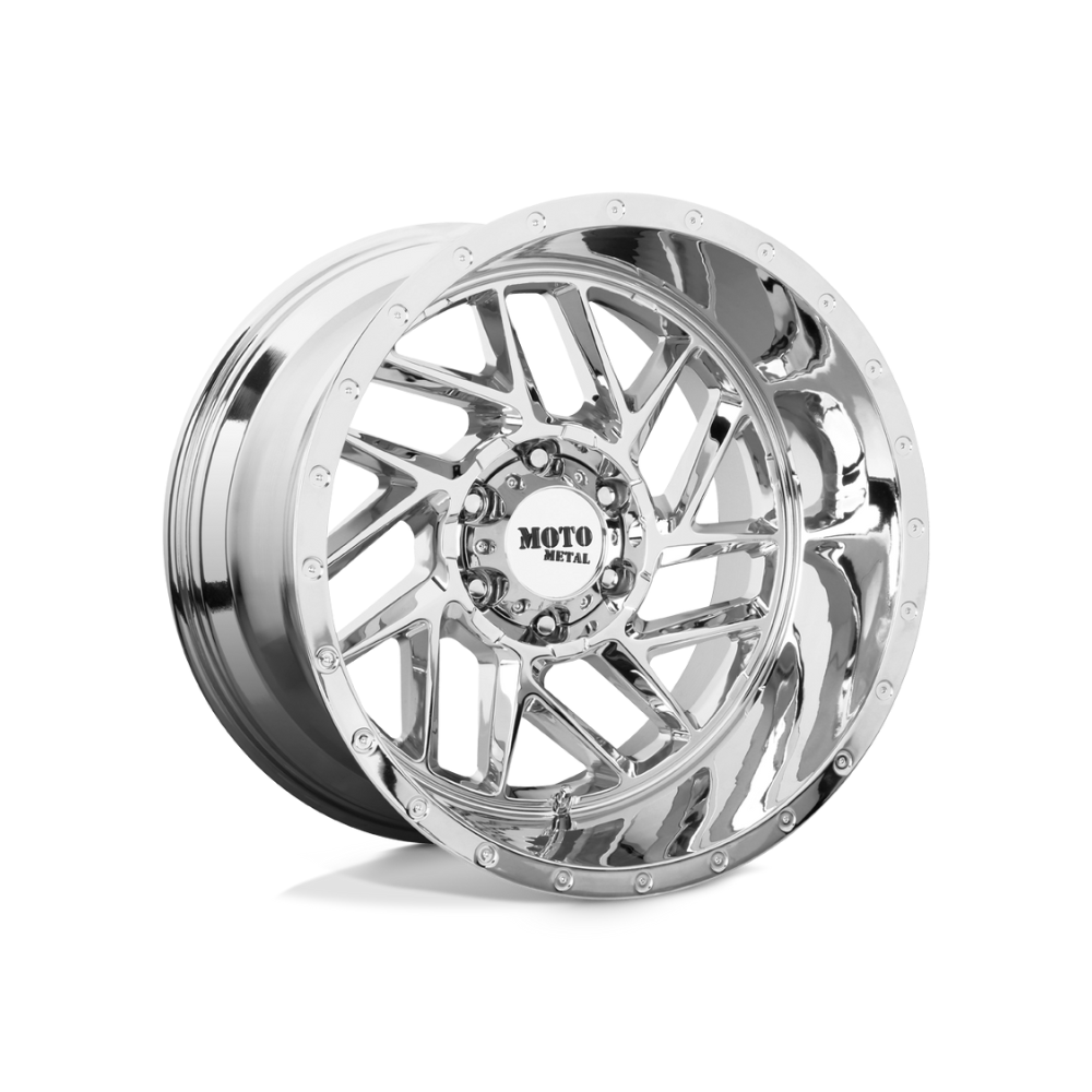 MOTO METAL MO985 BREAKOUT Chrome 4x4|20X10 8/170, Offset -18, Centre bore 125.5, Load Rating 1651 kg