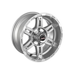 MPC DEVIL ANODISED SILVER 4X4|15X6.6 6/139.7, Offset +0, Centre bore 110, Load Rating 1250 kg