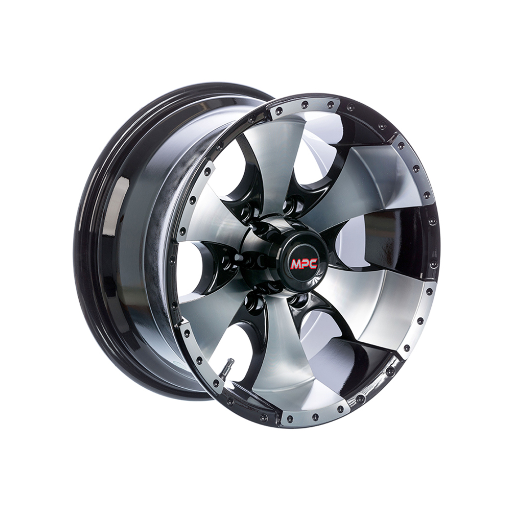 MPC DOMINATOR Black Machined|16X8 6/139.7, Offset +0, Centre bore 110, Load Rating 1450 kg