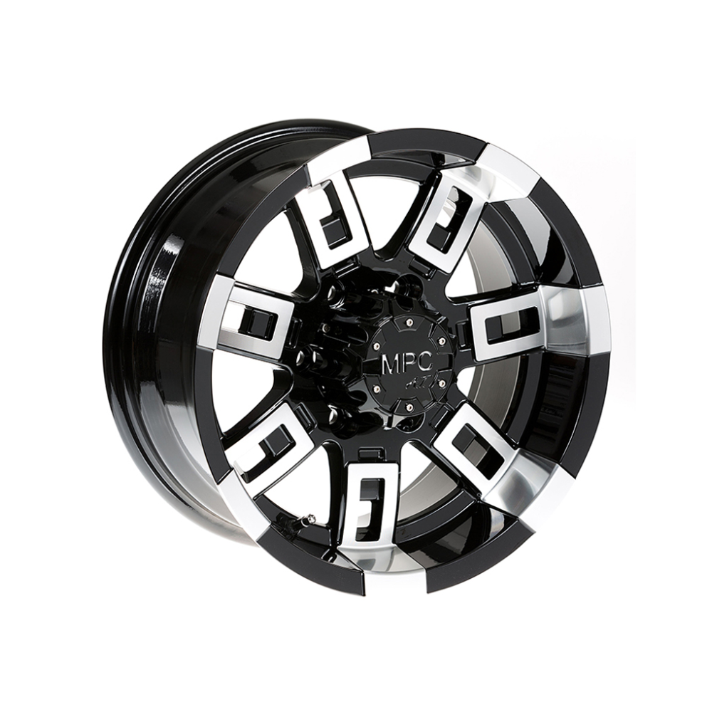 MPC MAINLINE Gloss Black Machined|15X6.5 6/139.7, Offset +0, Centre bore 110, Load Rating 1250 kg