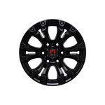 MONSTER SIEGE SATIN BLACK|18X9 6/139.7, Offset +25, Centre bore 106.1, Load Rating 1500 kg