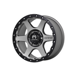 MONSTER SNIPER GREY CENTER BLACK LIP MILLED BOLTS 4x4|17X8.5 6/139.7, Offset +20, Centre bore 106.1, Load Rating 1500 kg