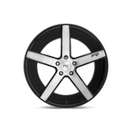 NICHE 1PC M124 MILAN GLOSS BLACK BRUSHED Passenger|18X8 5/114.3, Offset +40, Centre bore 72.56, Load Rating 726 kg
