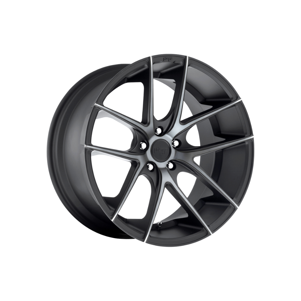 NICHE 1PC M130 TARGA MATTE BLACK DOUBLE DARK TINT Passenger/SUV|18X9.5 5/120, Offset +40, Centre bore 72.56, Load Rating 726 kg