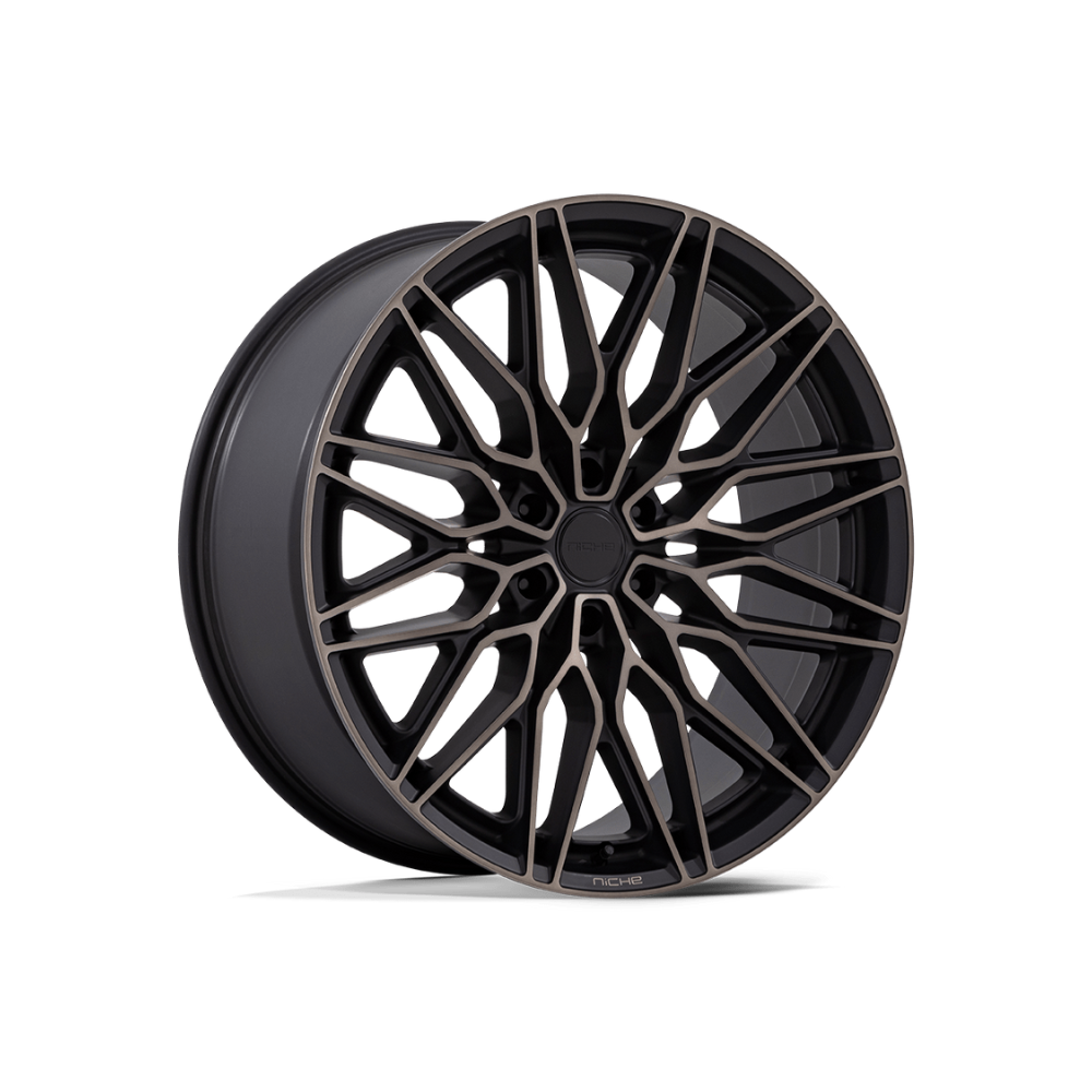 NICHE 1PC NC278 CALABRIA 6 MATTE BLACK MACHINED DARK TINT 4x4|22X9.5 6/139.7, Offset +19, Centre bore 106.1, Load Rating 1133 kg