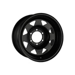 PDW STEEL WHEELS T-OUTBACK BLACK 4X4|16X8 6/139.7, Offset +20, Centre bore 106.1, Load Rating 1200 kg
