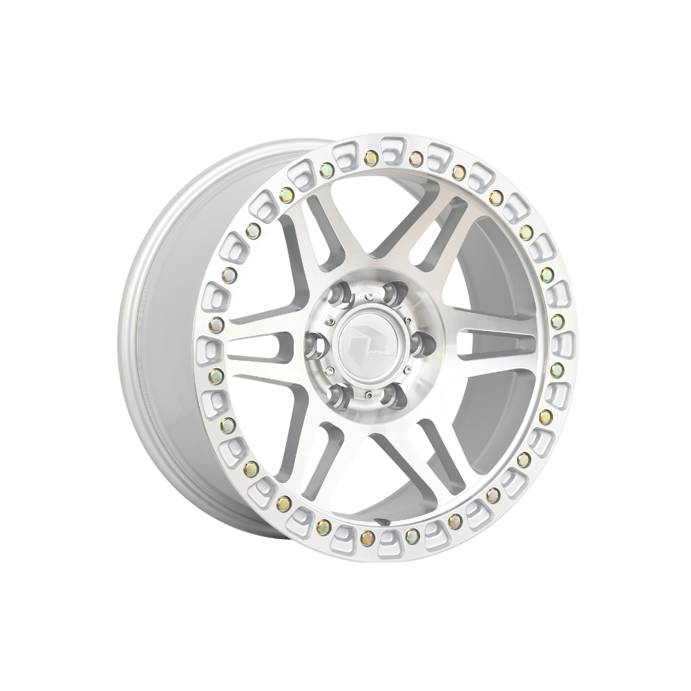 PDW WHEELS BEAST Silver Machined 4x4|17X9 5/150, Offset -12, Centre bore 110.2, Load Rating 1600 kg