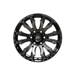 PDW WHEELS BLIZZARD DARK TINT JET BLACK 4x4|18X9 6/139.7, Offset +20, Centre bore 106.1, Load Rating 1250 kg