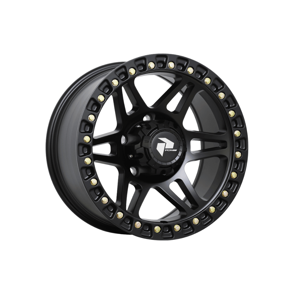 PDW WHEELS BEAST Satin Black|17X9 5/150, Offset -12, Centre bore 110.2, Load Rating 1600 kg