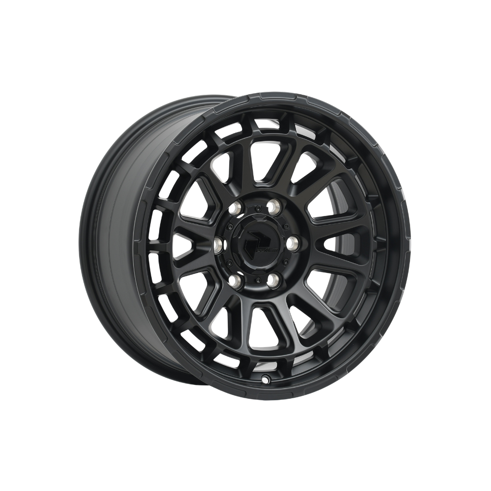 PDW WHEELS BRUTAL Satin Black|17X8.5 6/114.3, Offset +30, Centre bore 66.1, Load Rating 1500 kg