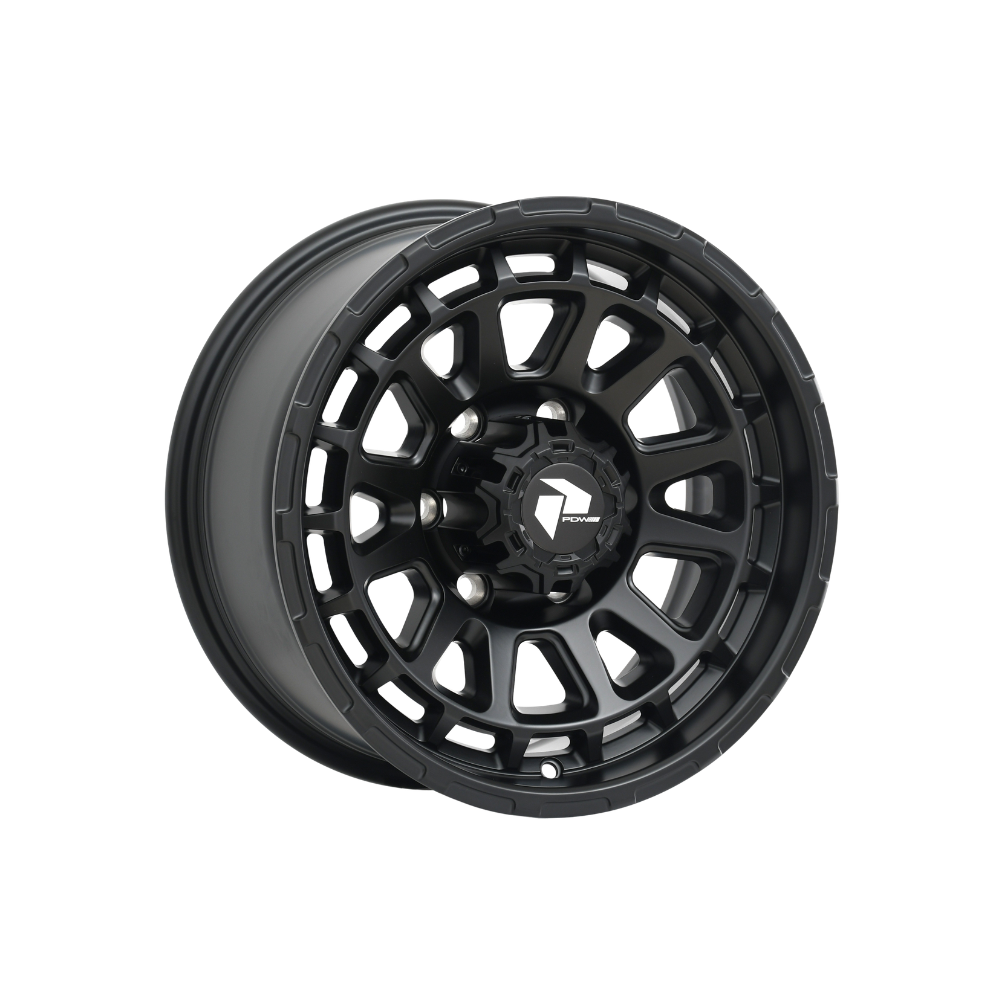 PDW WHEELS TRW BRUTAL SATIN BLACK 4X4|16X7.5 6/139.7, Offset +0, Centre bore 110.2, Load Rating 1650 kg
