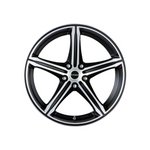 ROH WHEELS ARROW MATTE BLACK/MACHINED Passenger|20X9.5 5/114.3, Offset +35, Centre bore 76, Load Rating 690 kg