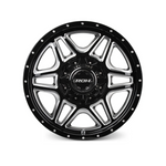 ROH WHEELS MAVERICK GLOSS BLACK/MILLED FACE 4x4|18X9 6/139.7, Offset +18, Centre bore 110, Load Rating 1550 kg
