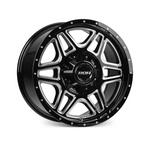 ROH WHEELS MAVERICK GLOSS BLACK/MILLED FACE 4x4|18X9 6/139.7, Offset +18, Centre bore 110, Load Rating 1550 kg