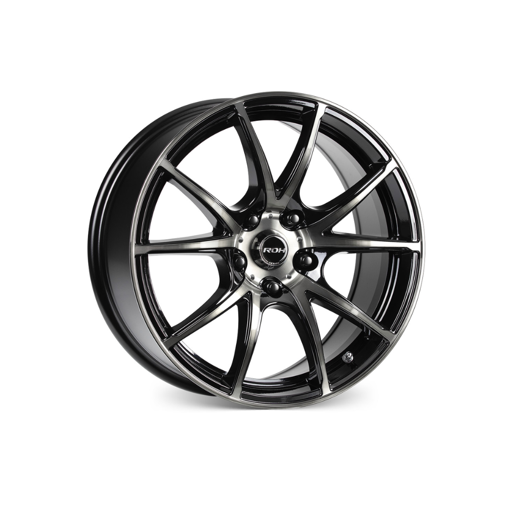 ROH WHEELS Sprint-R MATTE BLACK/MACHINED FACE Passenger|17X7.5 5/114.3, Offset +38, Centre bore 76, Load Rating 690 kg