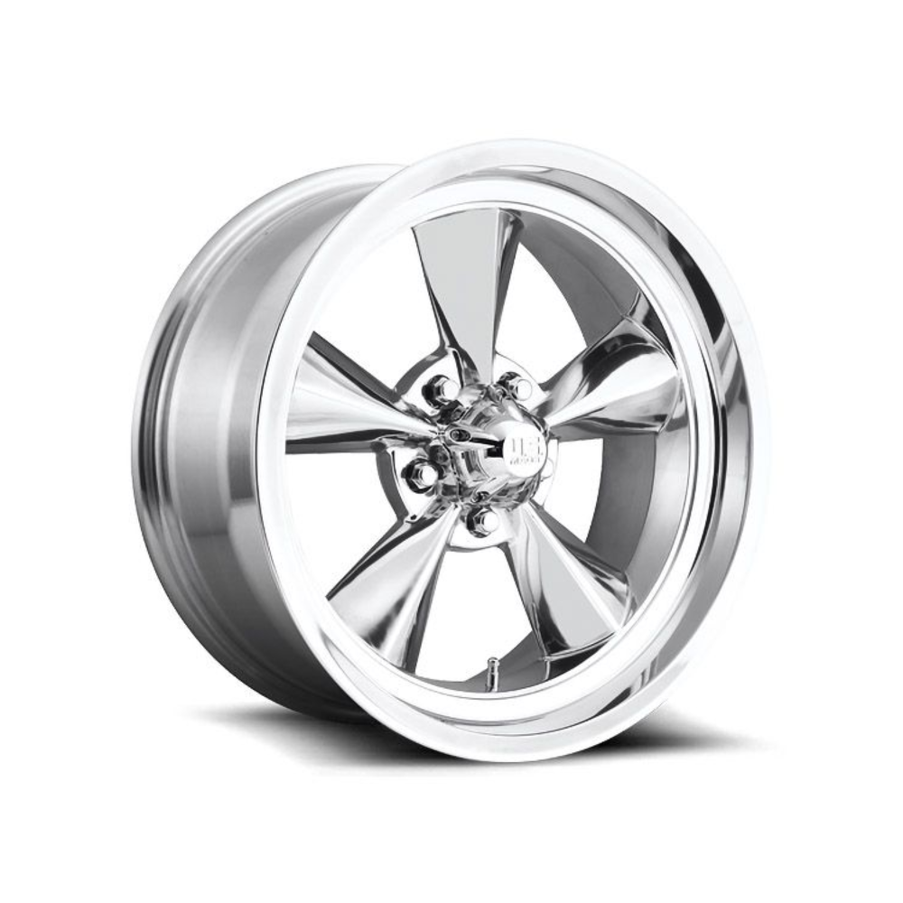 US MAG 1PC U108 STANDARD HIGH LUSTER POLISHED Passenger/SUV|15X8 5/120.65, Offset +1, Centre bore 72.56, Load Rating 726 kg