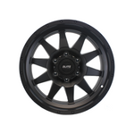 ELITE COMBAT Satin Black|17X9 6/139.7, Offset +15, Centre bore 106.1, Load Rating 1500 kg