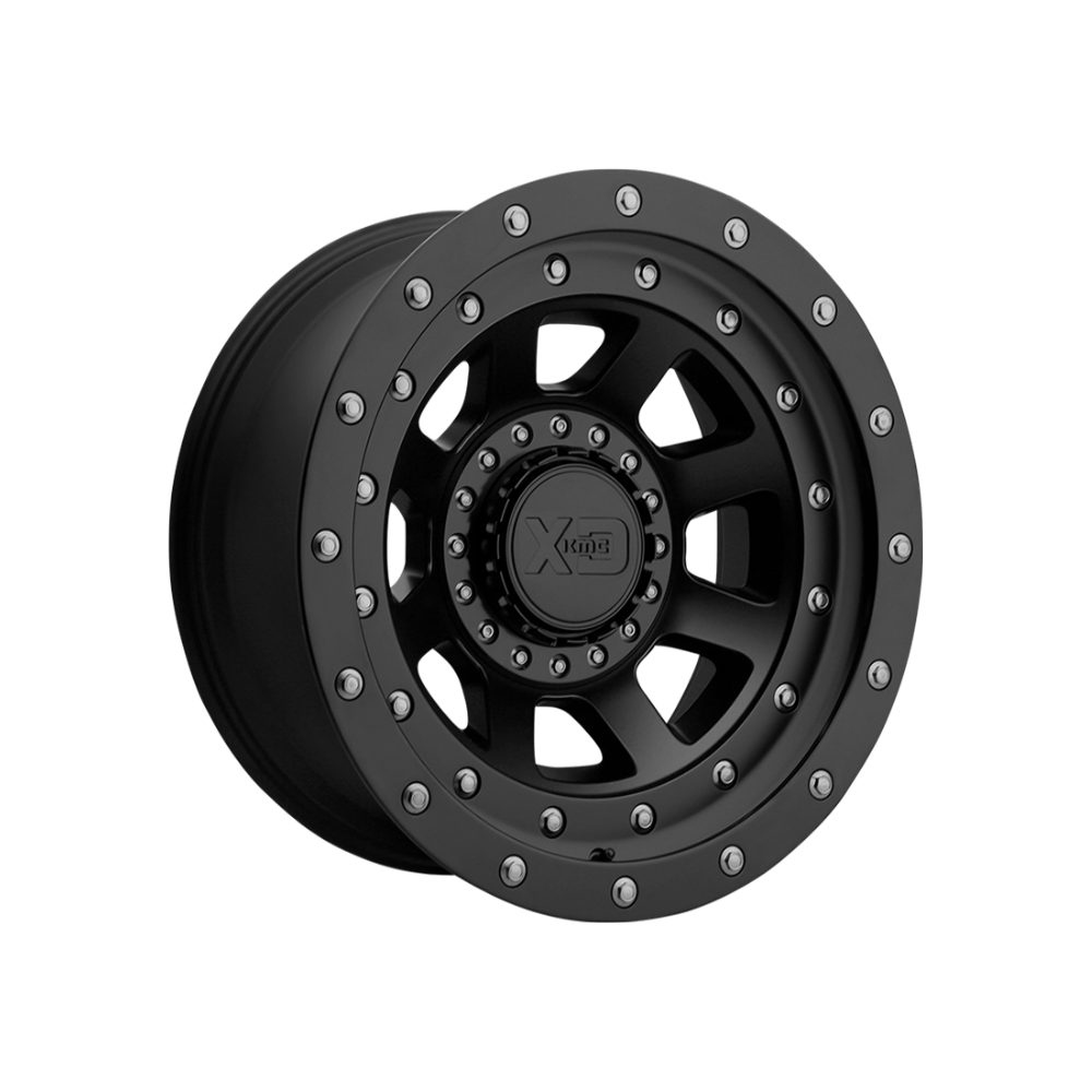 XD SERIES BY KMC WHEELS XD137 FMJ Satin Black 4x4|20X10 8/180, Offset -18, Centre bore 124.2, Load Rating 1651 kg
