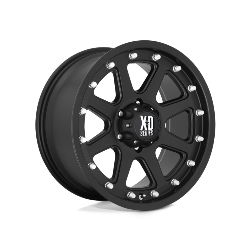 XD SERIES BY KMC WHEELS XD798 ADDICT Matte Black 4x4|16X9 6/139.7, Offset -12, Centre bore 106.2, Load Rating 998 kg