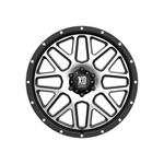 XD SERIES BY KMC WHEELS XD820 GRENADE Satin Black Machined Face 4x4|17X9 6/139.7, Offset -12, Centre bore 106.2, Load Rating 1134 kg