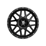 XD SERIES BY KMC WHEELS XD820 GRENADE Satin Black 4x4|16X7 5/130, Offset +42, Centre bore 84.1, Load Rating 1361 kg