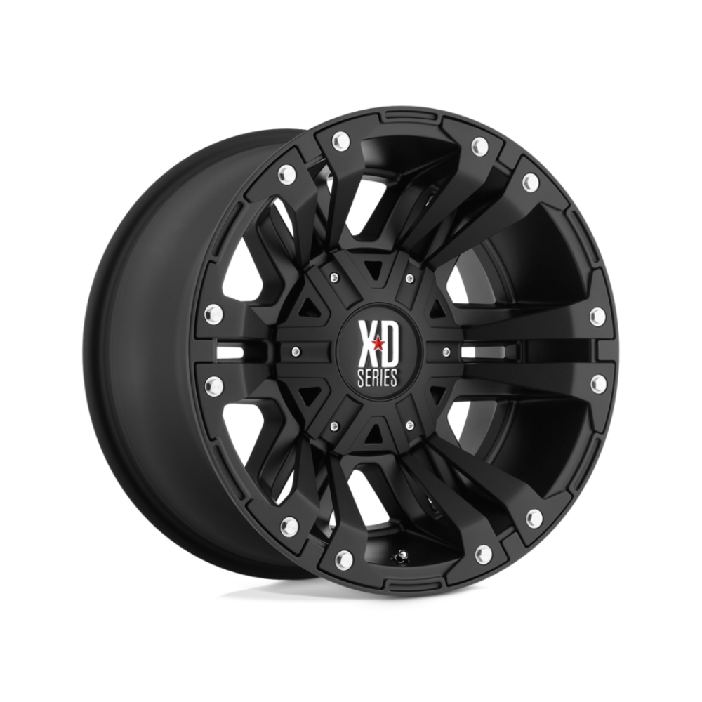 XD SERIES BY KMC WHEELS XD822 MONSTER II Matte Black 4x4|17X9 10/114.3-127, Offset +18, Centre bore 78.3, Load Rating 1134 kg