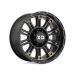 XD SERIES BY KMC WHEELS XD829 HOSS II Satin Black Machined Dark Tint 4x4|20X9 8/180, Offset +18, Centre bore 124.2, Load Rating 1651 kg