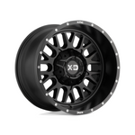 XD SERIES BY KMC WHEELS XD842 SNARE Satin Black 4x4|20X10 12/135-139.7, Offset -18, Centre bore 106.2, Load Rating 1134 kg
