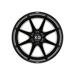 XD SERIES BY KMC WHEELS XD844 PIKE Gloss Black Milled 4x4|20X12 5/139.7, Offset -44, Centre bore 78, Load Rating 1136 kg