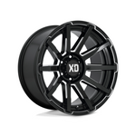 XD SERIES BY KMC WHEELS XD847 OUTBREAK Gloss Black Milled 4x4|20X9 8/180, Offset +18, Centre bore 124.2, Load Rating 1651 kg
