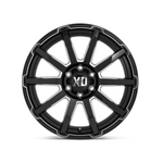 XD SERIES BY KMC WHEELS XD847 OUTBREAK Gloss Black Milled 4x4|22X10 6/139.7, Offset +12, Centre bore 106.2, Load Rating 1134 kg