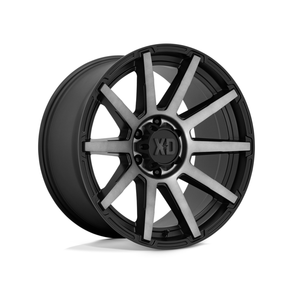 XD SERIES BY KMC WHEELS XD847 OUTBREAK Satin Black With Gray Tint 4x4|22X10 8/180, Offset +12, Centre bore 124.2, Load Rating 1651 kg