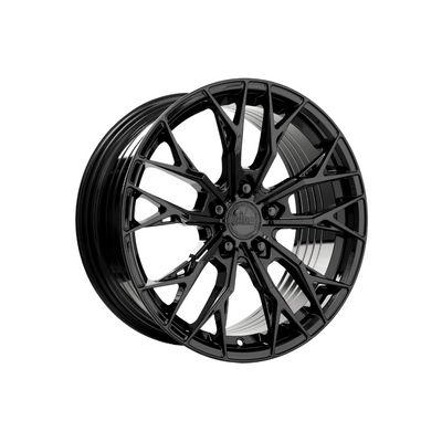 KING WHEELS CARBON Gloss Black Passenger|18X8 5/112, Offset +40, Centre bore 73.1, Load Rating 700 kg