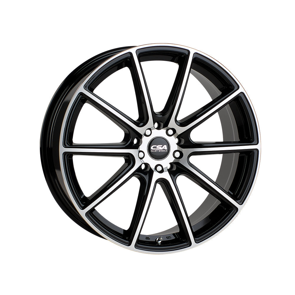 CSA WHEELS CHICANE Gloss Black Machined Face Passenger|18X8 10/114.3-108, Offset +40, Centre bore 73.1, Load Rating 850 kg