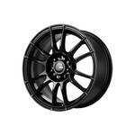 KING WHEELS CIRCUIT SATIN BLACK Passenger|14X6 8/100-114.3, Offset +35, Centre bore 73.1, Load Rating 620 kg