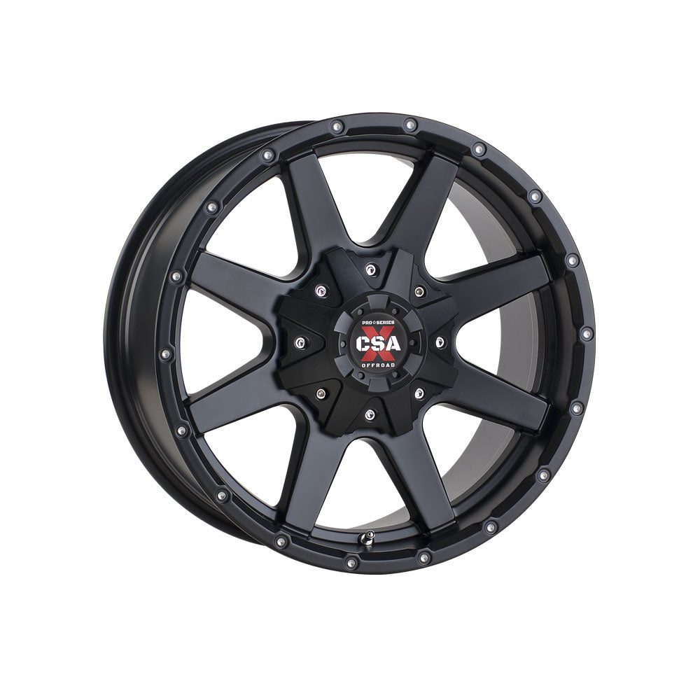 CSA WHEELS AMBUSH Satin Black 4x4|18X9 6/139.7, Offset +18, Centre bore 110, Load Rating 1136 kg