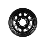 KING WHEELS D-HOLE Black 4x4|17X8 6/139.7, Offset +30, Centre bore 106.1, Load Rating 1200 kg